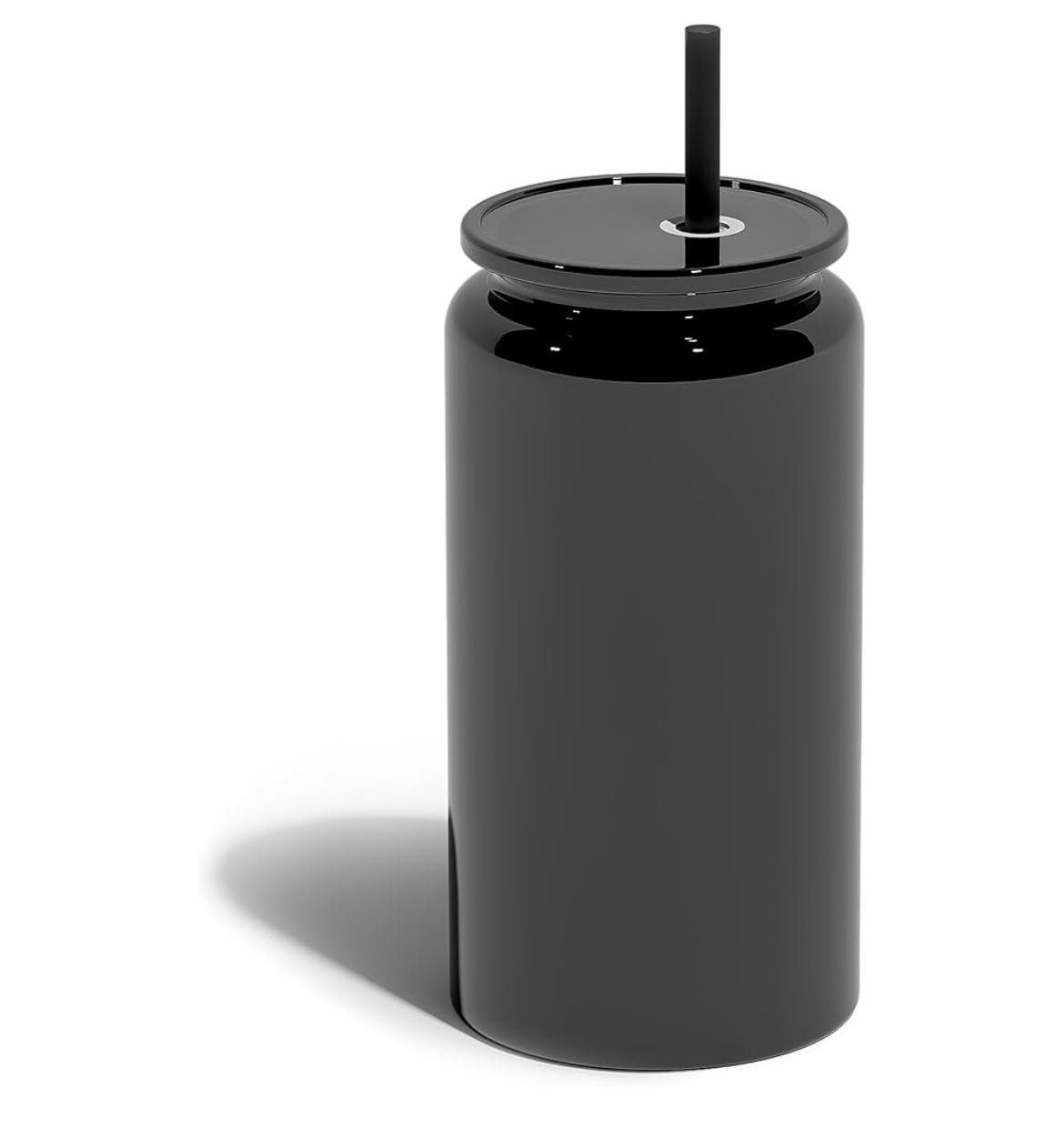 Smooth Black Glass Tumbler