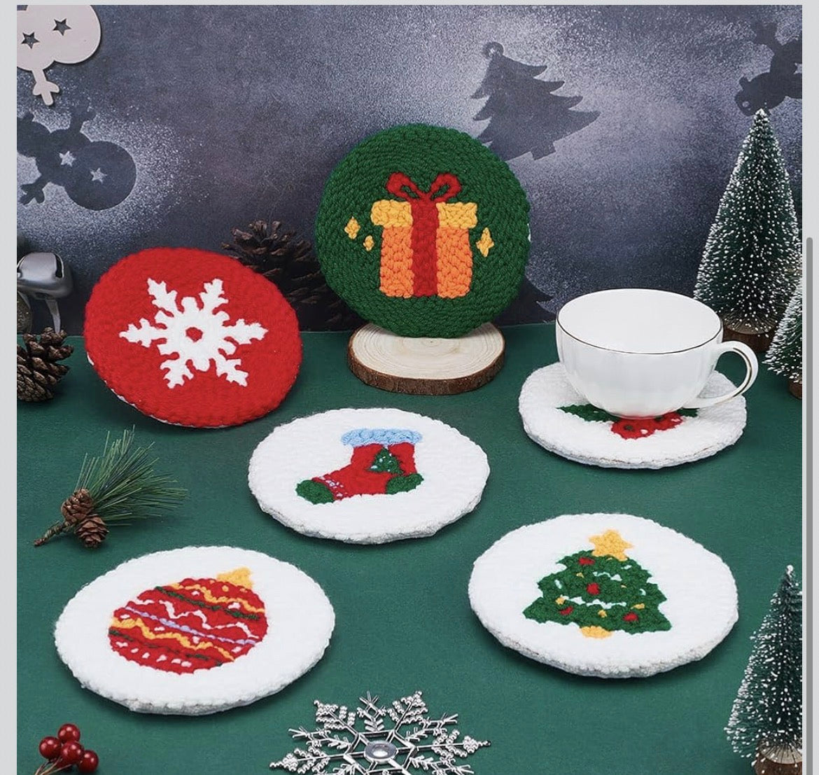 “Christmas Time Coaster” designs 🎄❤️