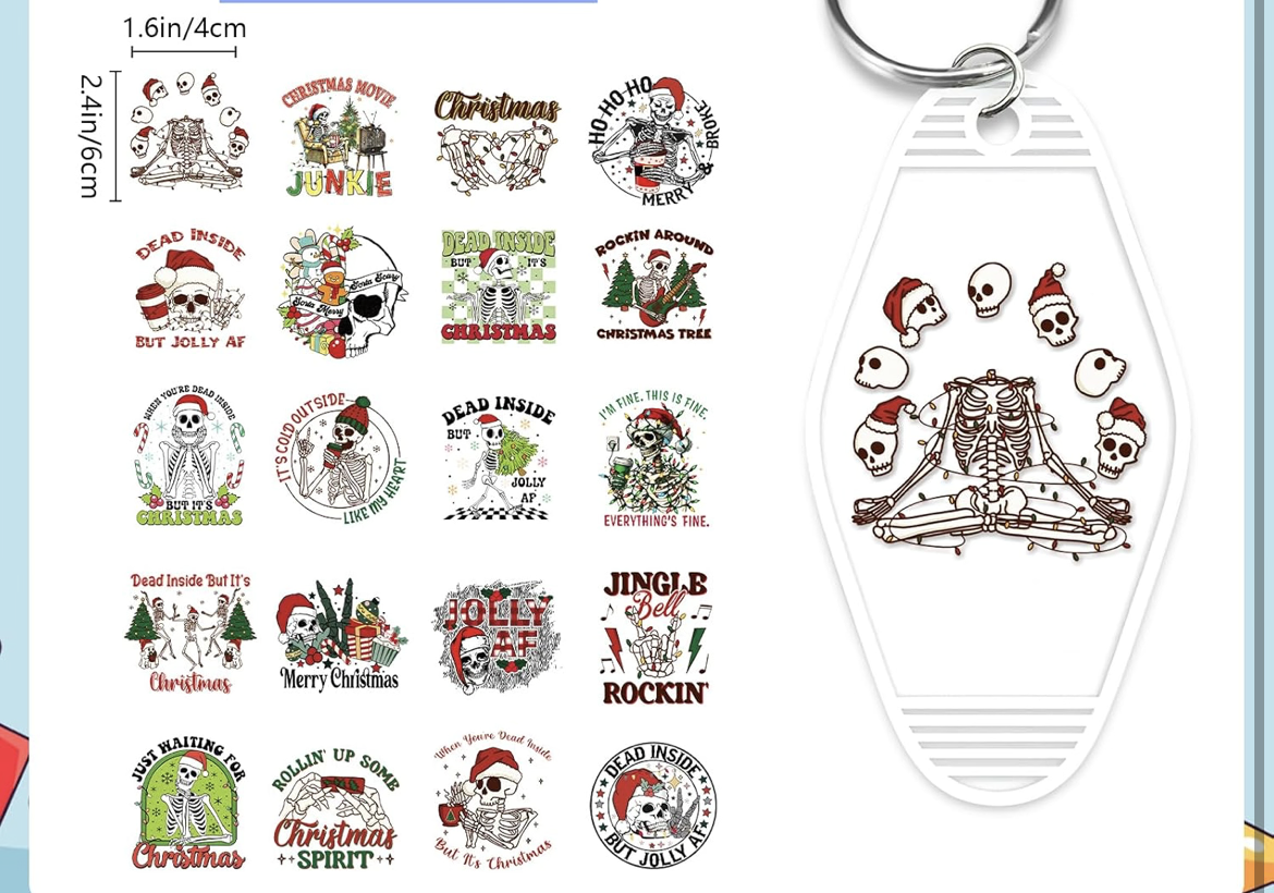 Dead Inside but Jolly AF designs 🎄☠️