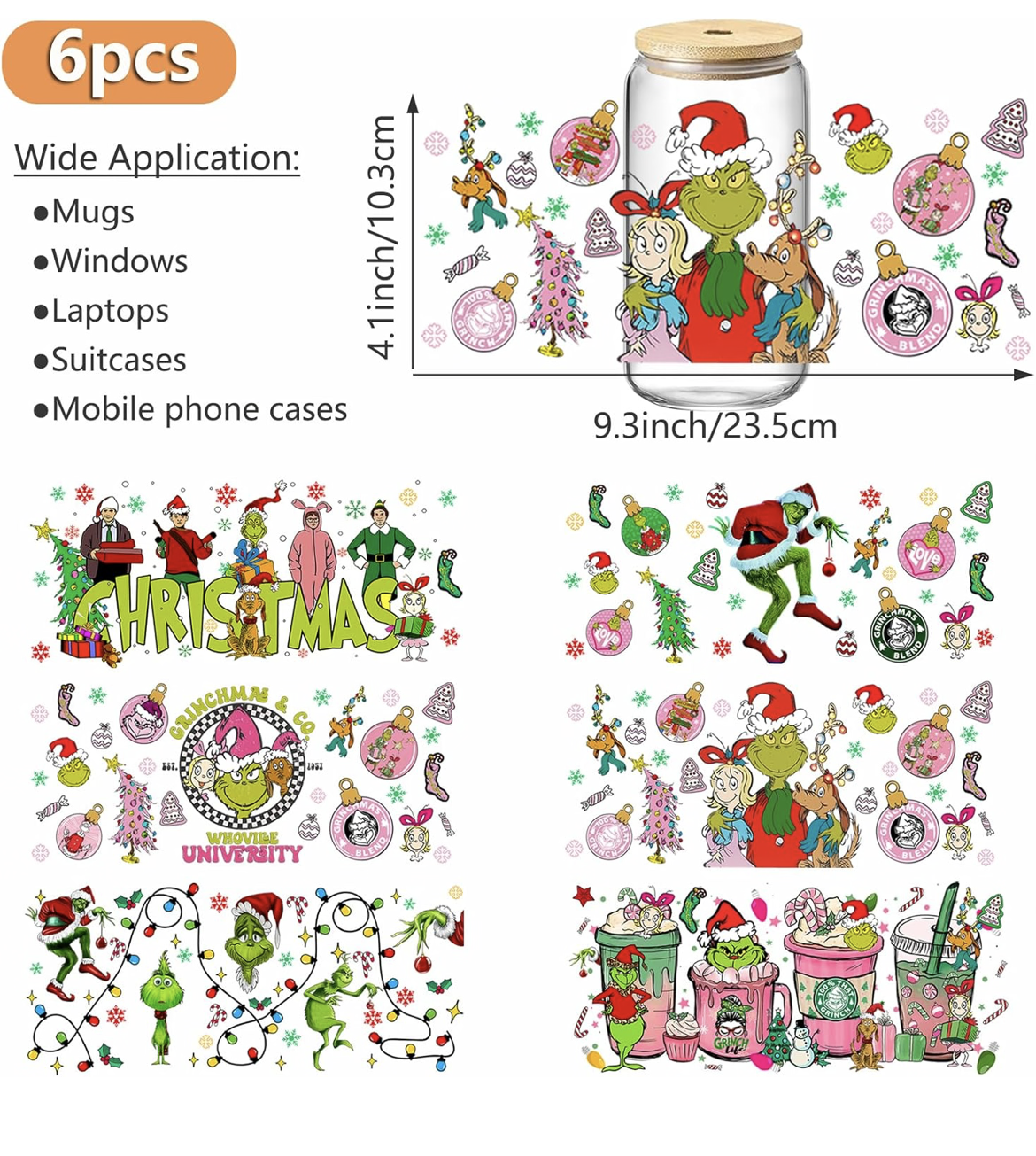 Cup of Grinchmas Cheer designs 💚🎅🏼