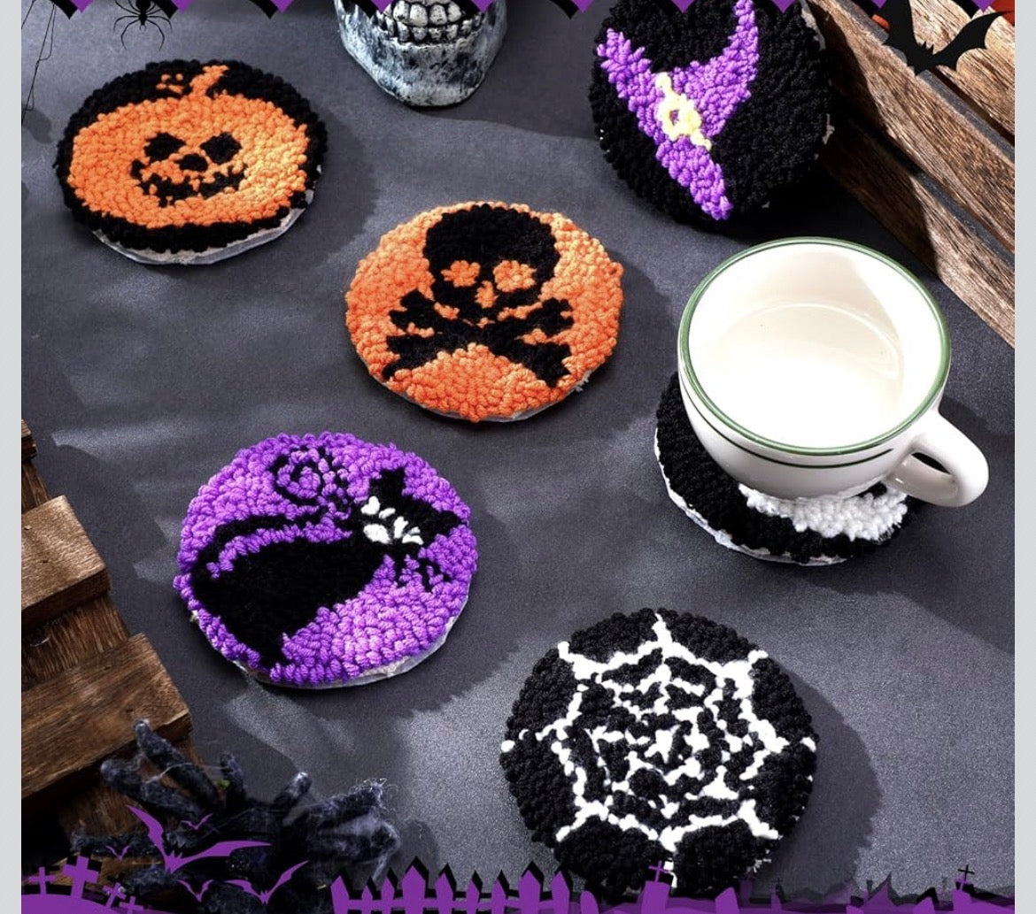 “Halloween Coaster” designs 🐈⬛🎃👻