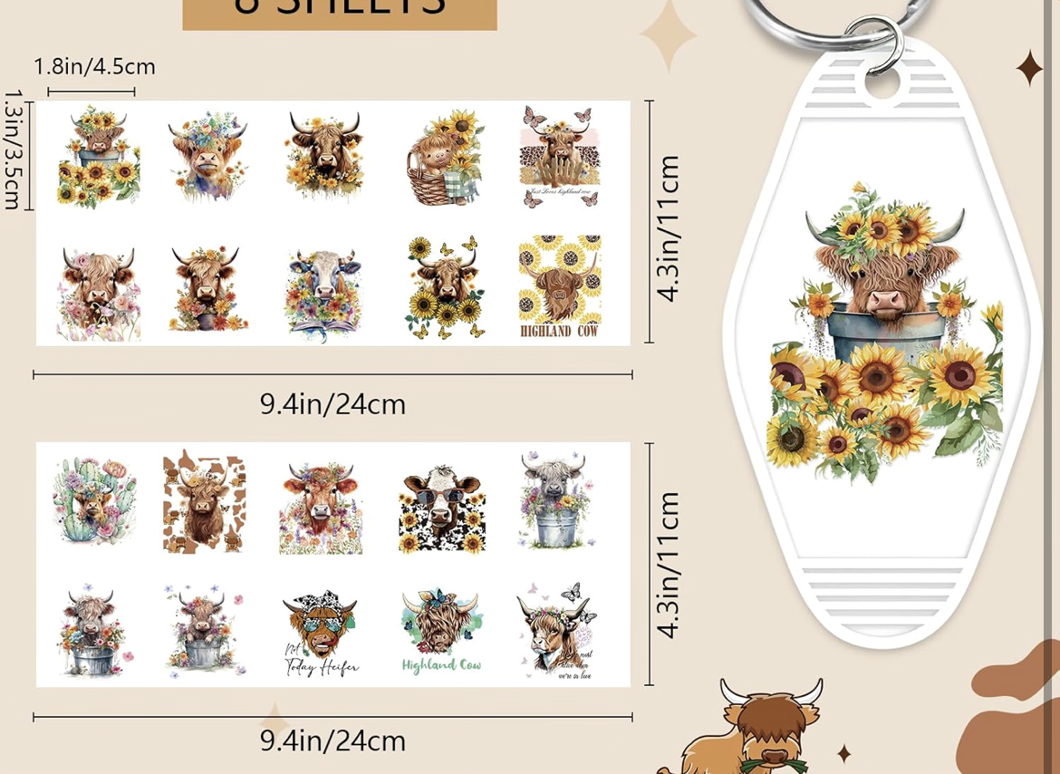 Pretty Highland Cows designs
