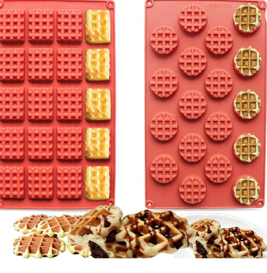 Square & Round Mini Waffle Wax Melts 🧇