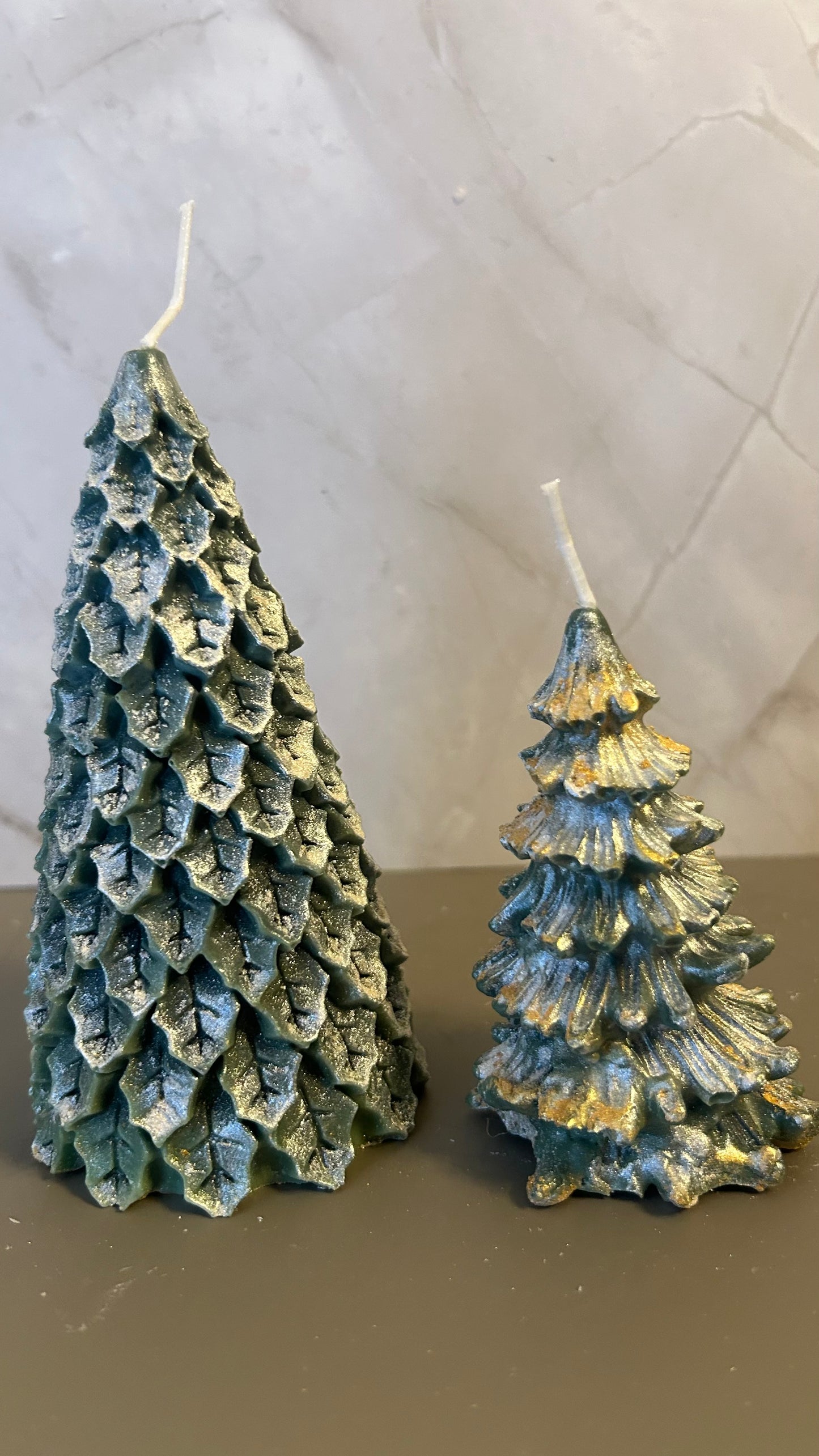 2 Piece 3D Christmas Tree Candles 🎄🕯️✨