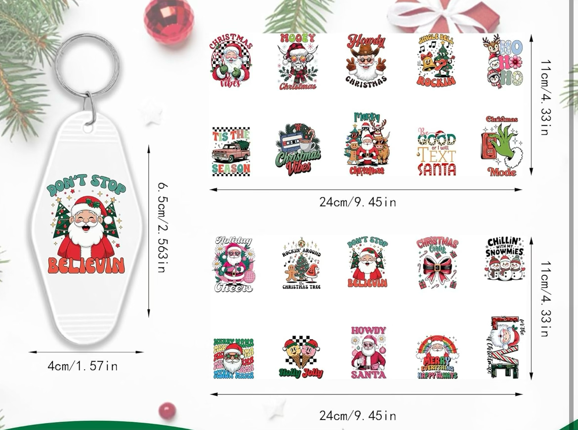 Christmas Mode Keychain Designs 🌲🎁✨