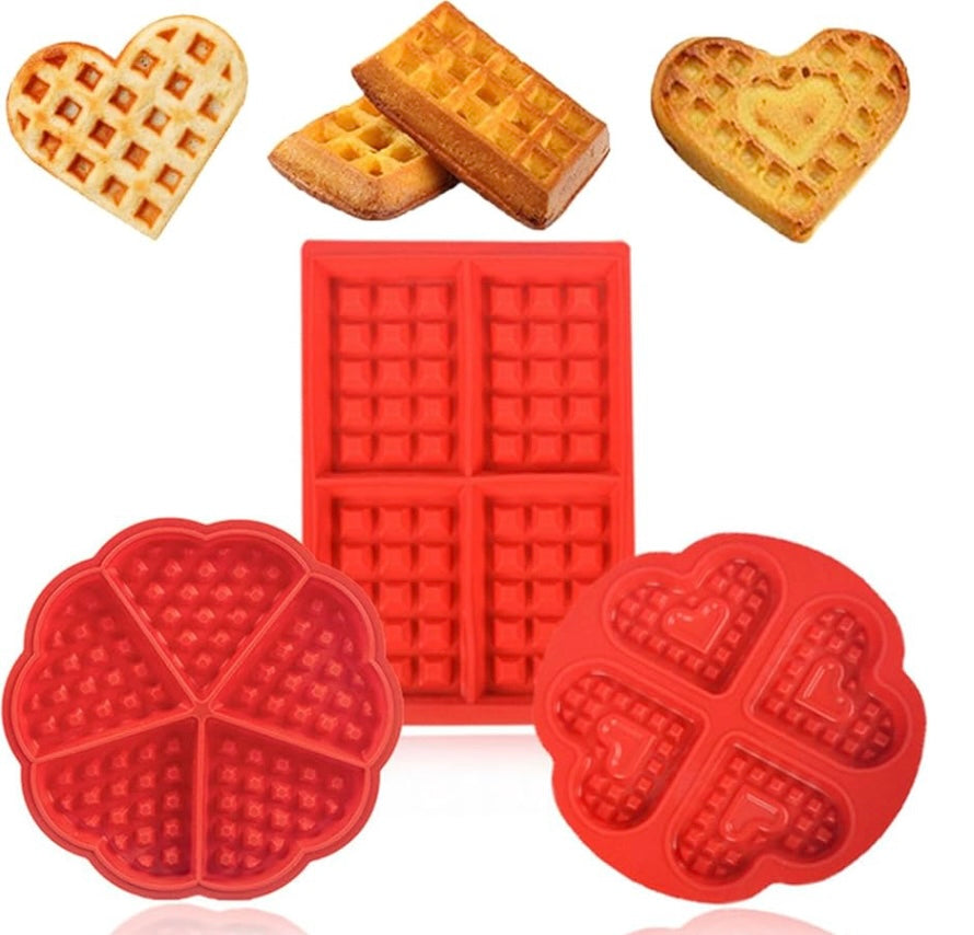 Heart Shaped and Square Waffle Wax Melts 🧇❤️