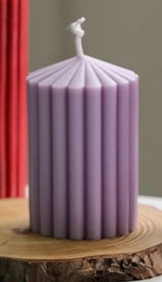 3D Thick Tooth Cylindrical Candle Set 🕯️
