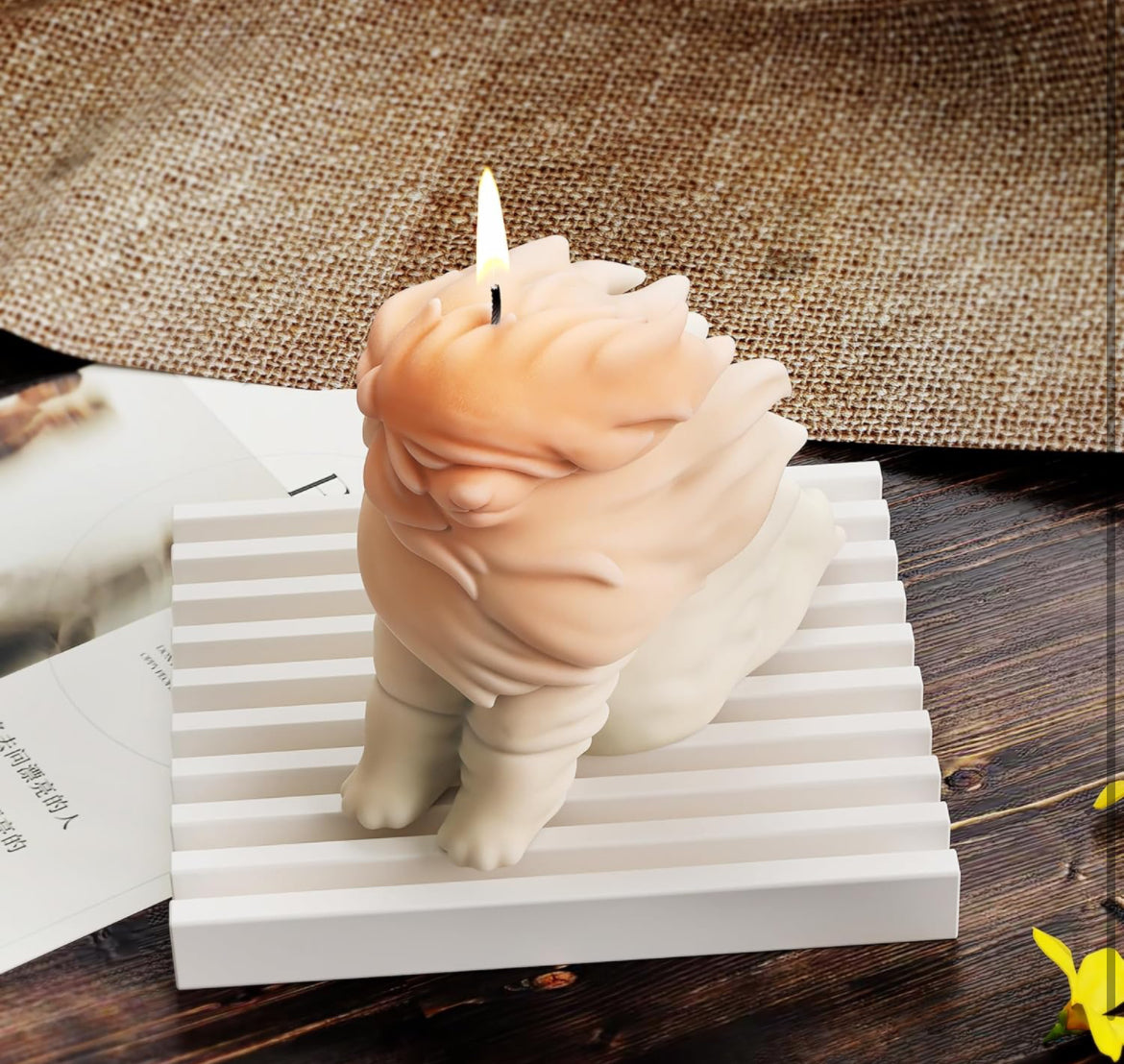 Winded Shepherd Dog Candle 🐾