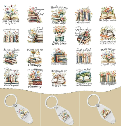Book Girl Keychain Designs 📚✨💗