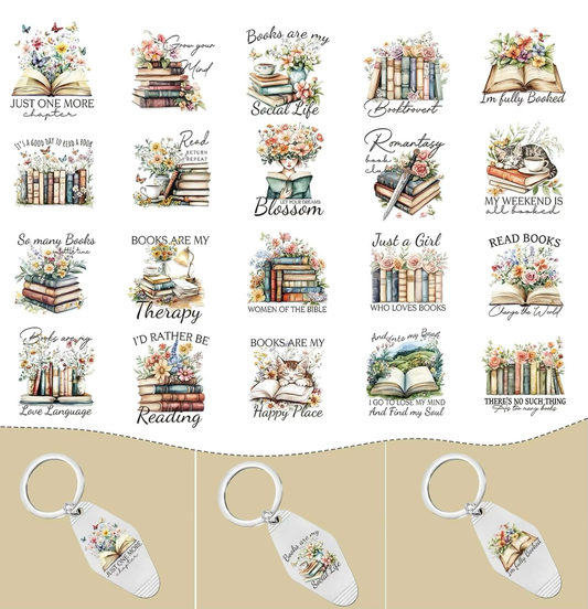 Book Girl Keychain Designs 📚✨💗