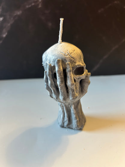 Skull in Hand Candle 💀🕯️