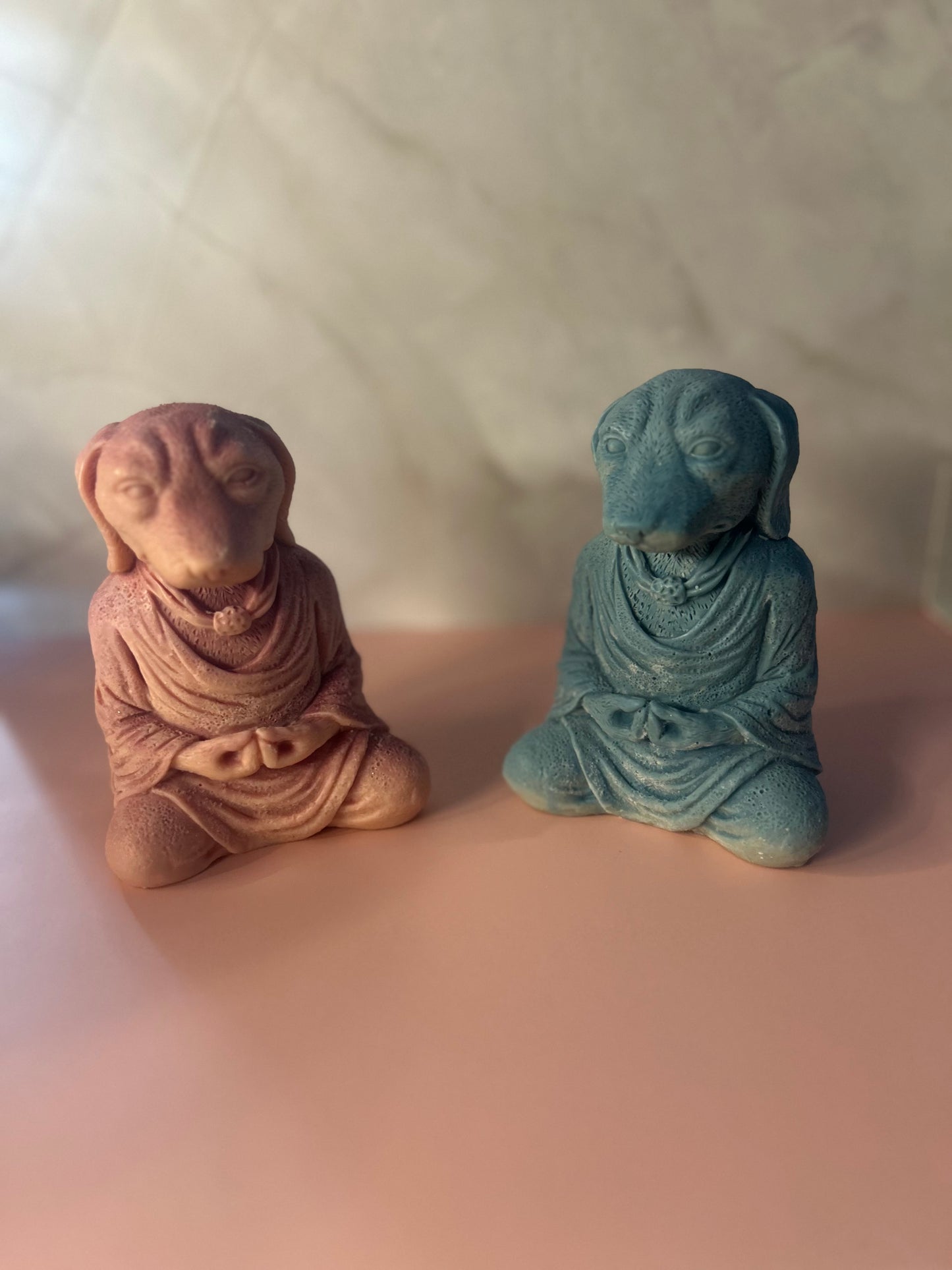 Meditating Dog Candle 🐶🧘🏽‍♂️📿