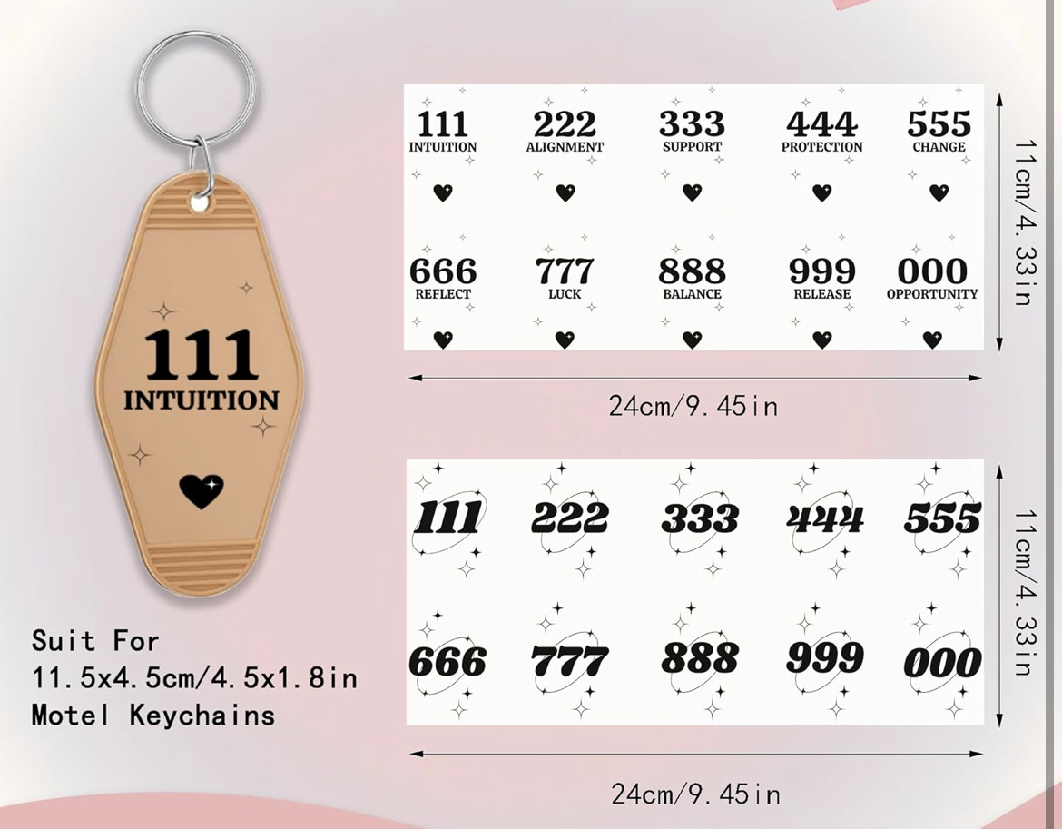 Lucky Numbers keychain designs 🍀✨