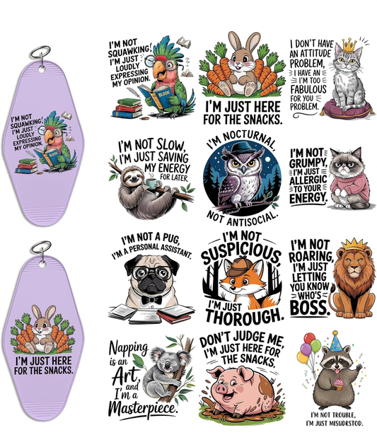 🐾 Mood Animal Keychain Collection – Express Yourself in Style! 🐾