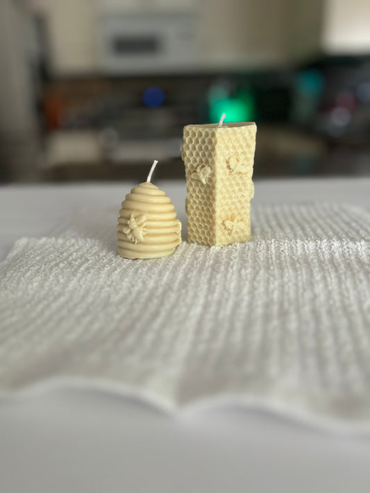 Beehive and Honeycomb Candle 🍯🐝