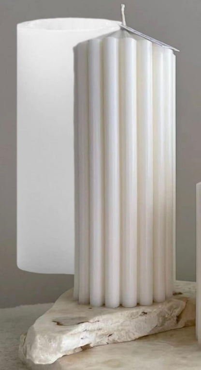 3D Thick Tooth Cylindrical Candle Set 🕯️