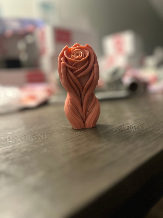 Woman flower body candle 🌹