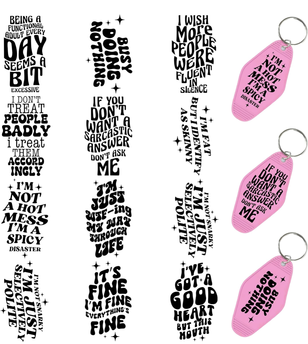 It’s Fine. I’m Fine keychain design 🙂