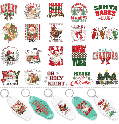 Merry Vibes Keychain designs 🎄❤️