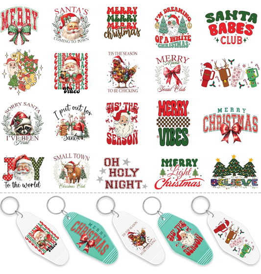 Merry Vibes Keychain designs 🎄❤️
