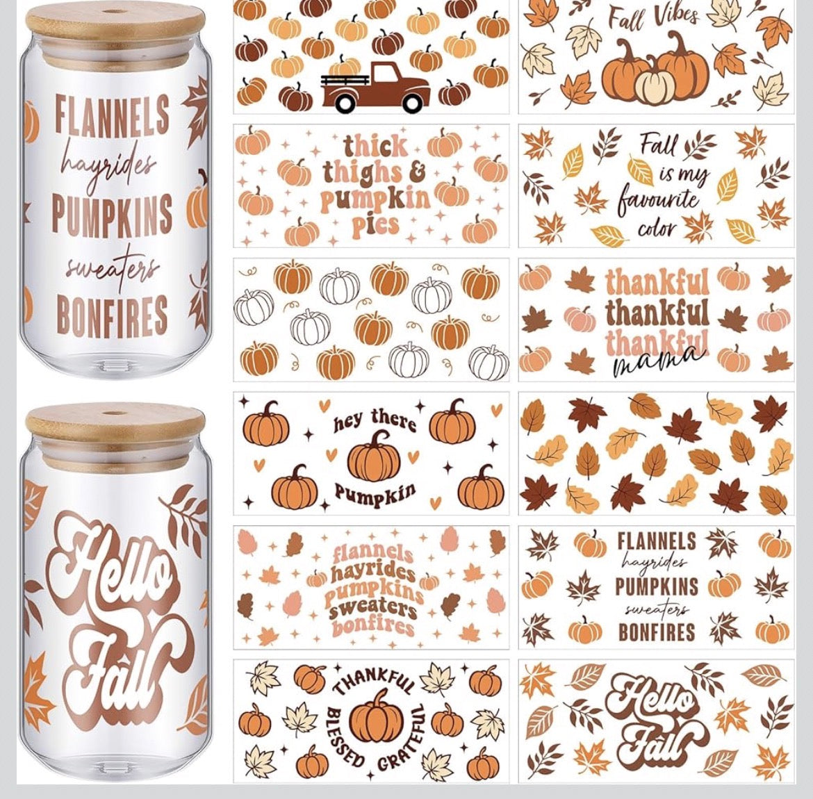 Thick Thighs & Pumpkin Pies: 16oz Autumn Vibes Tumbler 🎃🍁🧡