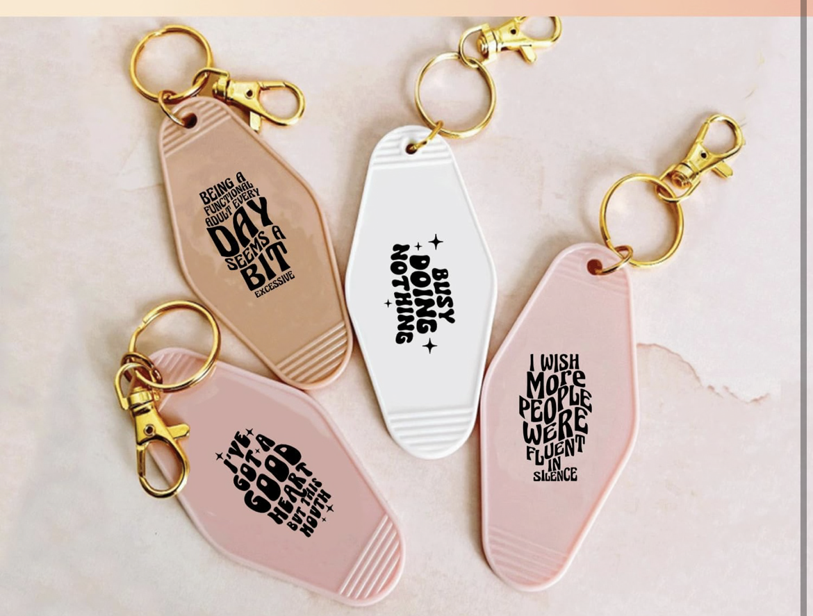 It’s Fine. I’m Fine keychain design 🙂