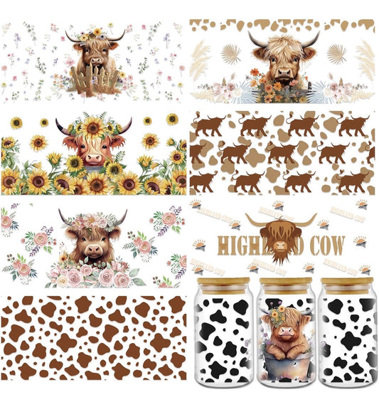 Adorable Highland Cows & Flowers 💐🐮