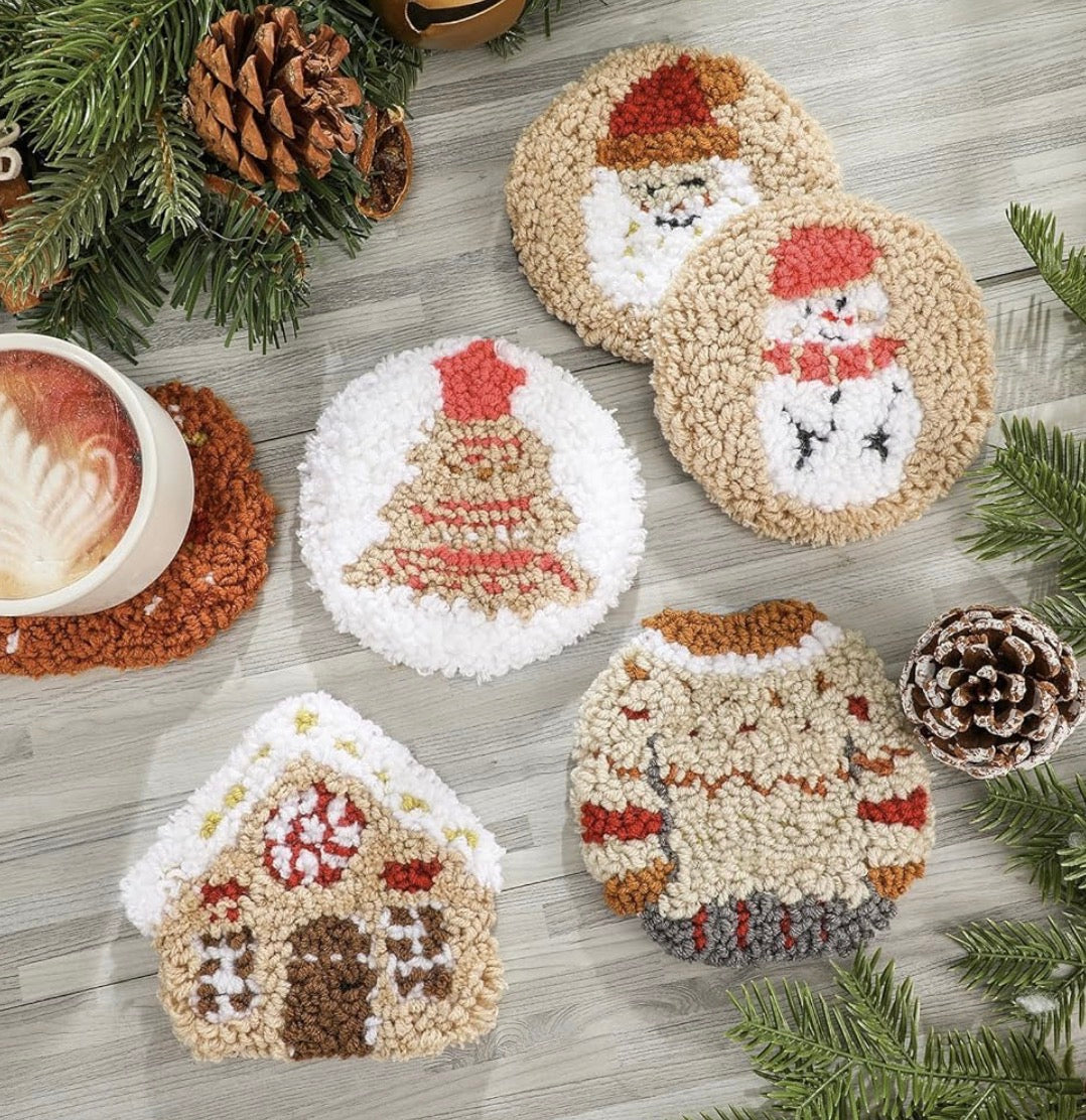 “A Lovely Christmas coaster” designs 🎄🤍✨