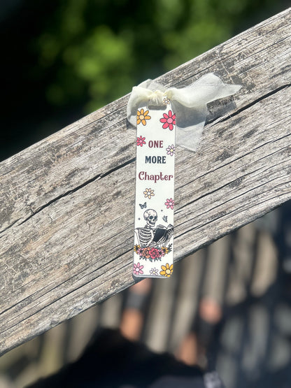 “One more chapter” bookmark ✨💀
