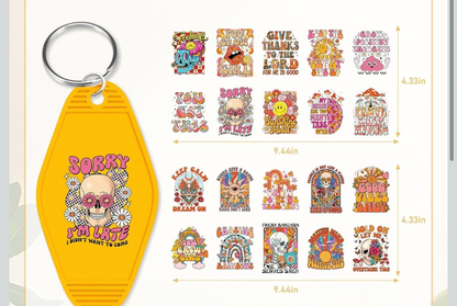 Groovy keychain designs ✌🏽☮️