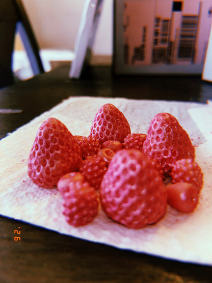 Strawberry, raspberry, and blueberry melts 🫐🍓