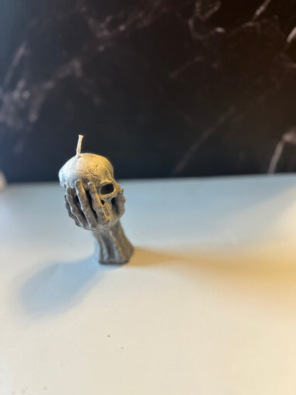 Skull in Hand Candle 💀🕯️