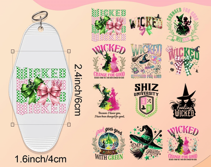 “Wicked” Keychain Designs 🧙🏼‍♀️👑