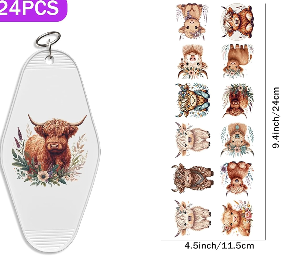 Cutie Highland Cows designs 🐮🌻💐