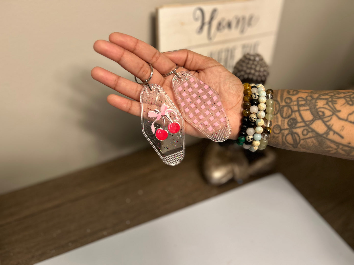 The Sweet & Pretty Pair: 2-Piece Keychain Set 🍒