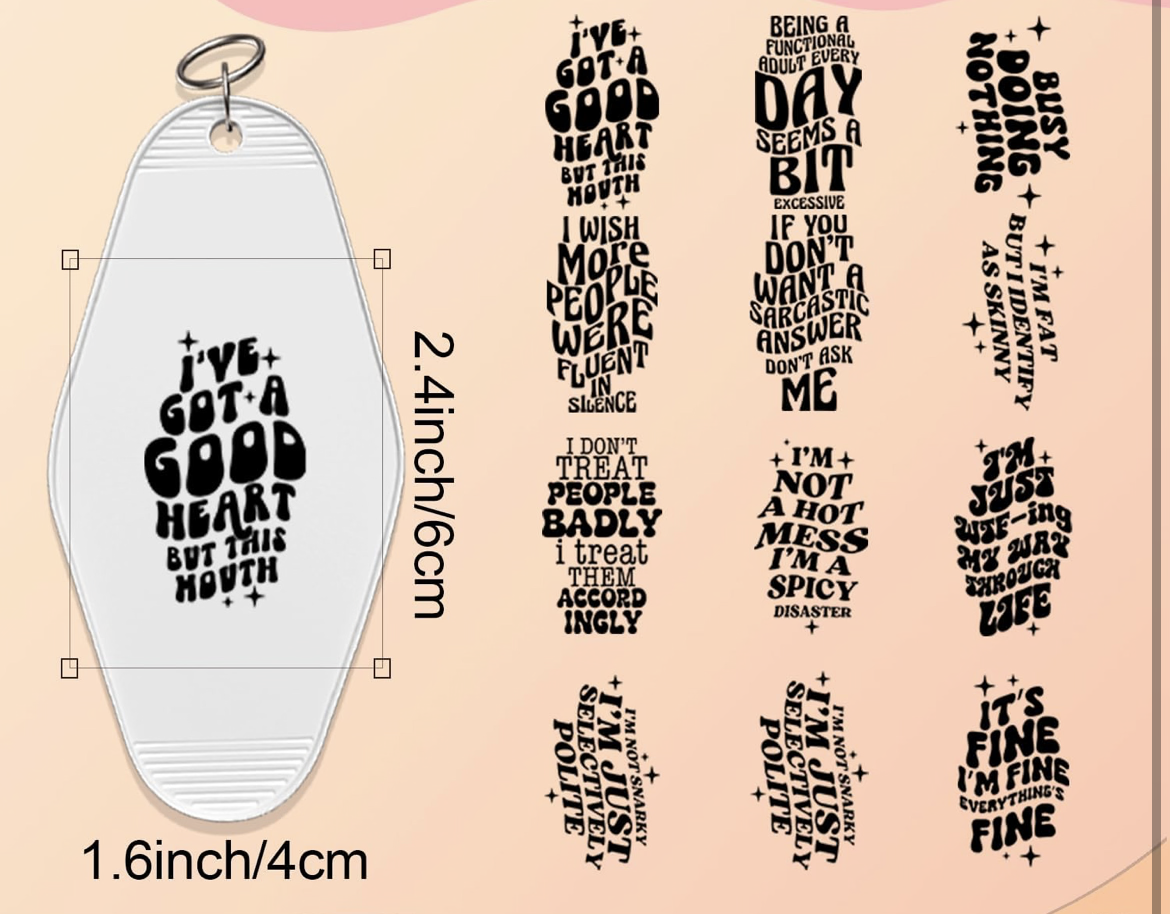 It’s Fine. I’m Fine keychain design 🙂