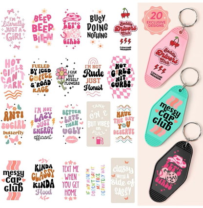 Sassy Keychain Designs 💖😜