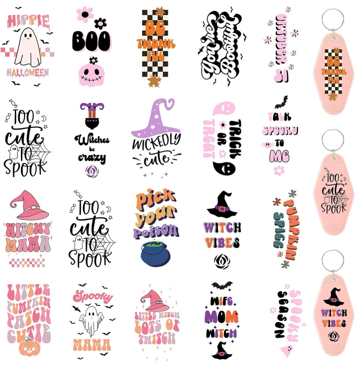 Girly Halloween Keychain designs 👻🎃