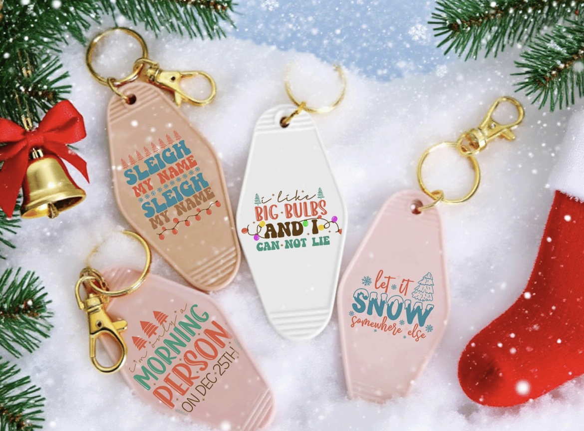 🎄 Sassy & Festive Keychains: Funny Christmas Quotes Collection