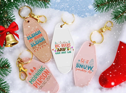 🎄 Sassy & Festive Keychains: Funny Christmas Quotes Collection