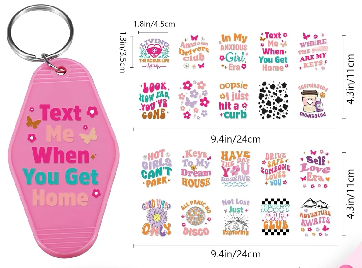 Anxious Girl Era Keychain Designs 💗