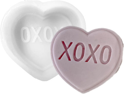 Set of 4 Heart Candle Molds