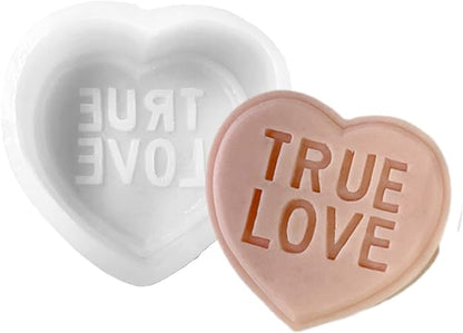 Set of 4 Heart Candle Molds