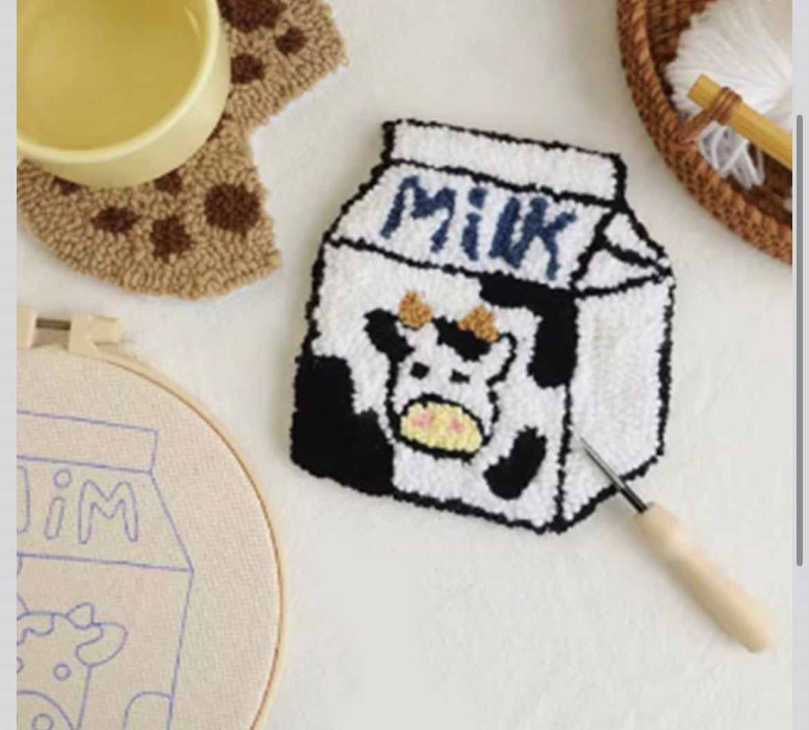 Brunch & Stitch: Breakfast Punch Needle Coasters 🥑☕🍪