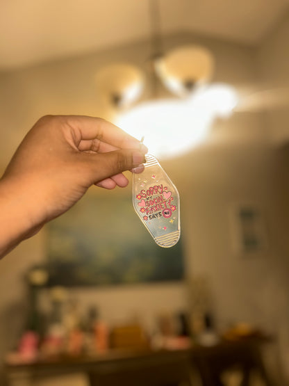 Sorry Social Anxiety Motel Keychain ✨