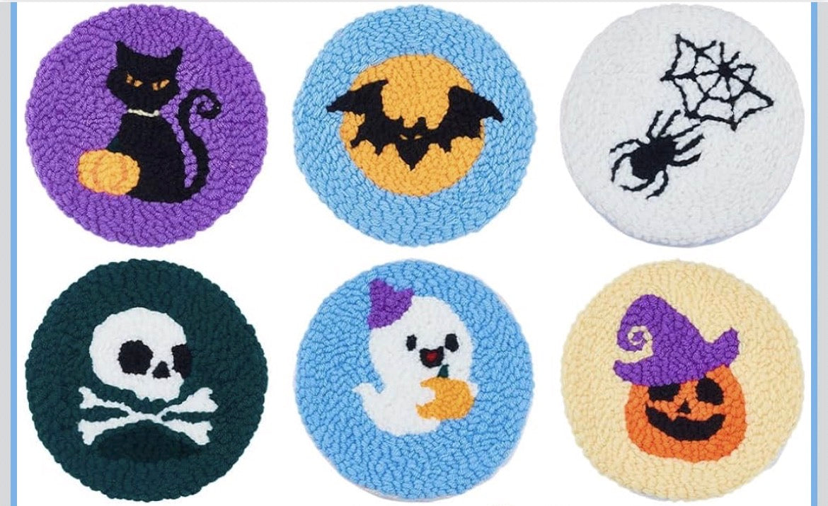 “Halloween Lovers coasters” designs 👻🧡