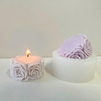 Rose Flower Column Candle