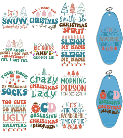 Christmas Spirit Keychain Designs 🎄🎁✨
