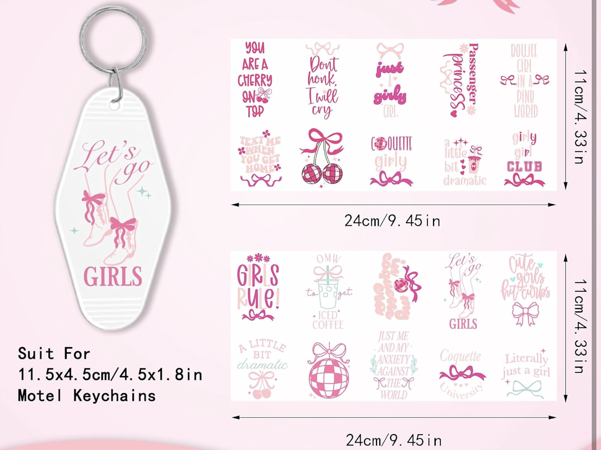Coquette Girly Keychain designs 🎀💗