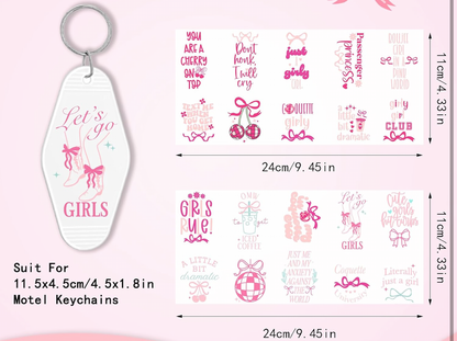 Coquette Girly Keychain designs 🎀💗